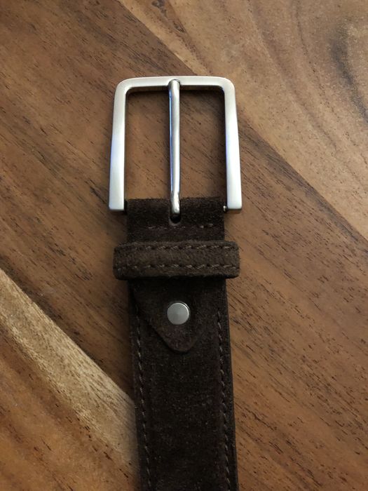 Кожен колан от естествен велур