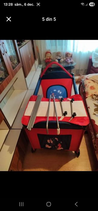 Vând pătuț de copii nou preț 230 lei