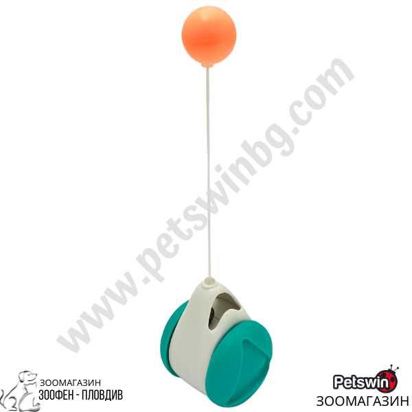 Интерактивна Играчка за Коте- 6.3см/5.7см/8.2см- Тюркоаз- Pet-Interest