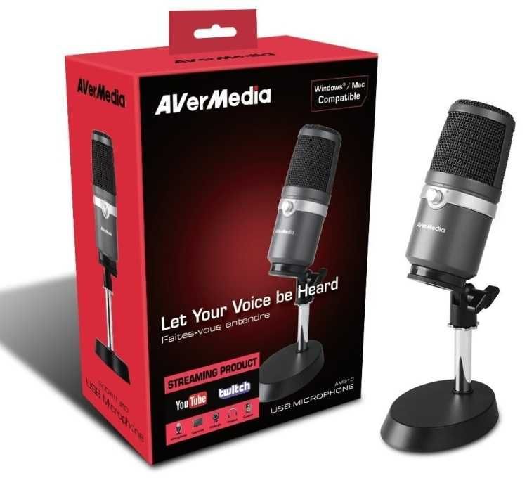 Новый! - Микрофон для стримеров AVerMedia AM310 для Игр и другого!