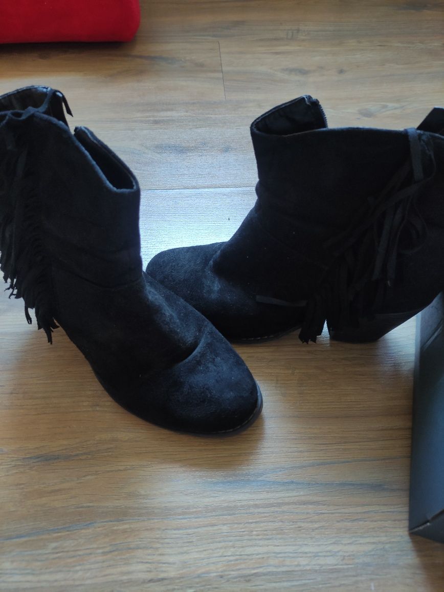 Botine/ghete negre 38