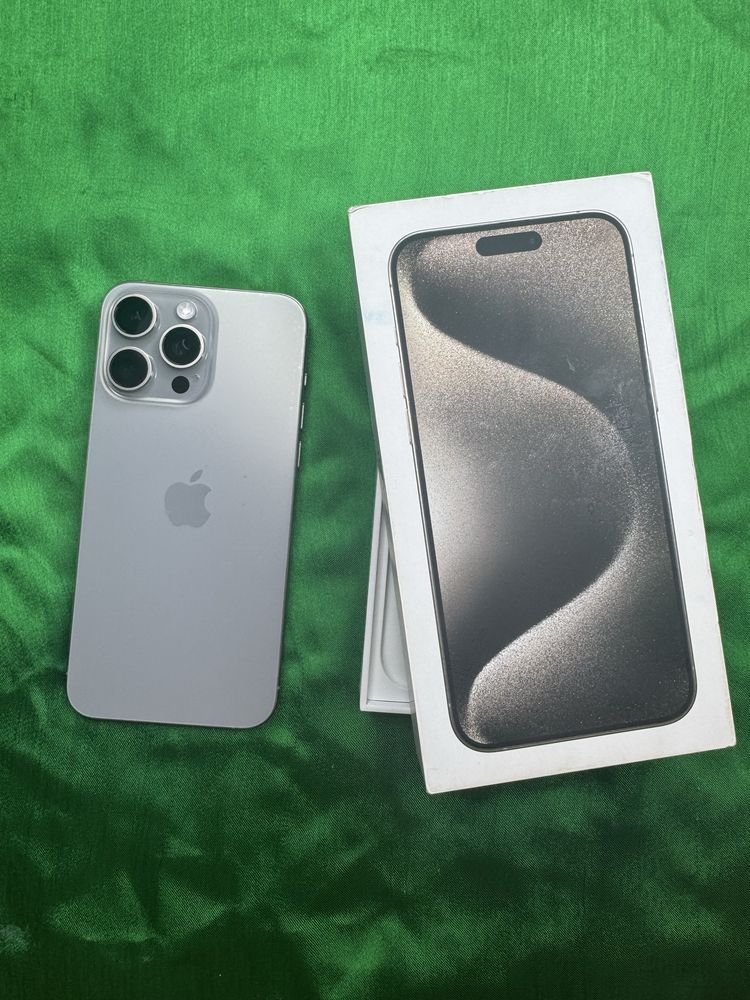 iPhone 15 ProMax 256gb Natural Titan Akk: 98% Kelwamiz