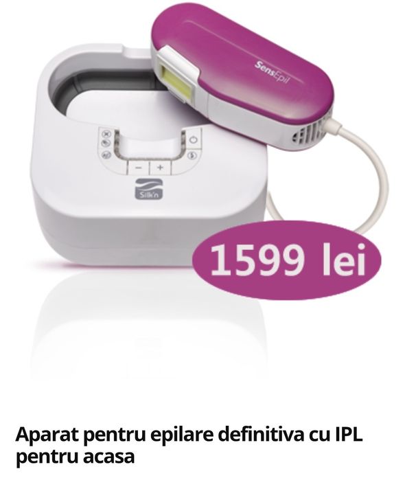 epilator cu lumină intens pulsată (IPL) Silk'n SensEpil.