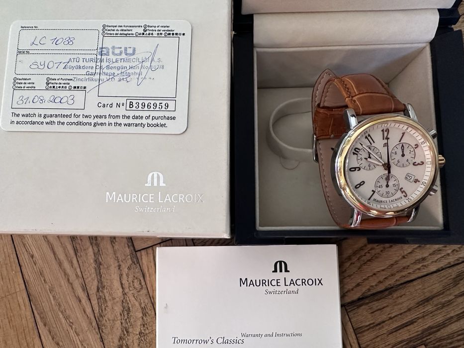 Maurice Lacroix Les Classiques – Aur/Oțel, Cronograf, Dată, Tahimetru