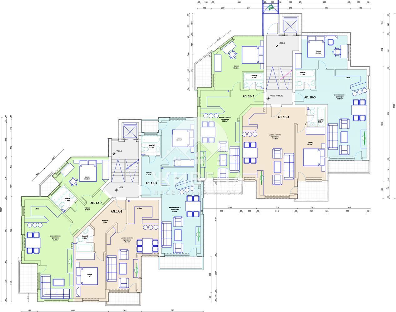 Продава се Двустаен апартамент в Варна, Виница - 74 кв.м за 1696 €/кв.м - Снимка #10