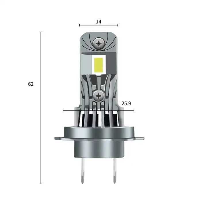 Leduri auto fara ventilator H7 Canbus,50/60/70W, 5000 Lm/bec, 12V