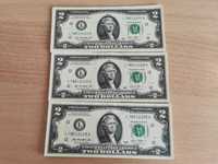 Банкноти по 2 $ нови непрегъвани