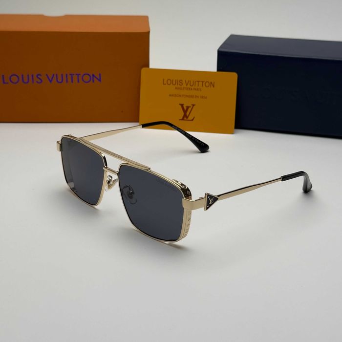 Слънчеви очила Louis Vuitton Classic Gold Frame нови, унисекс, UV400