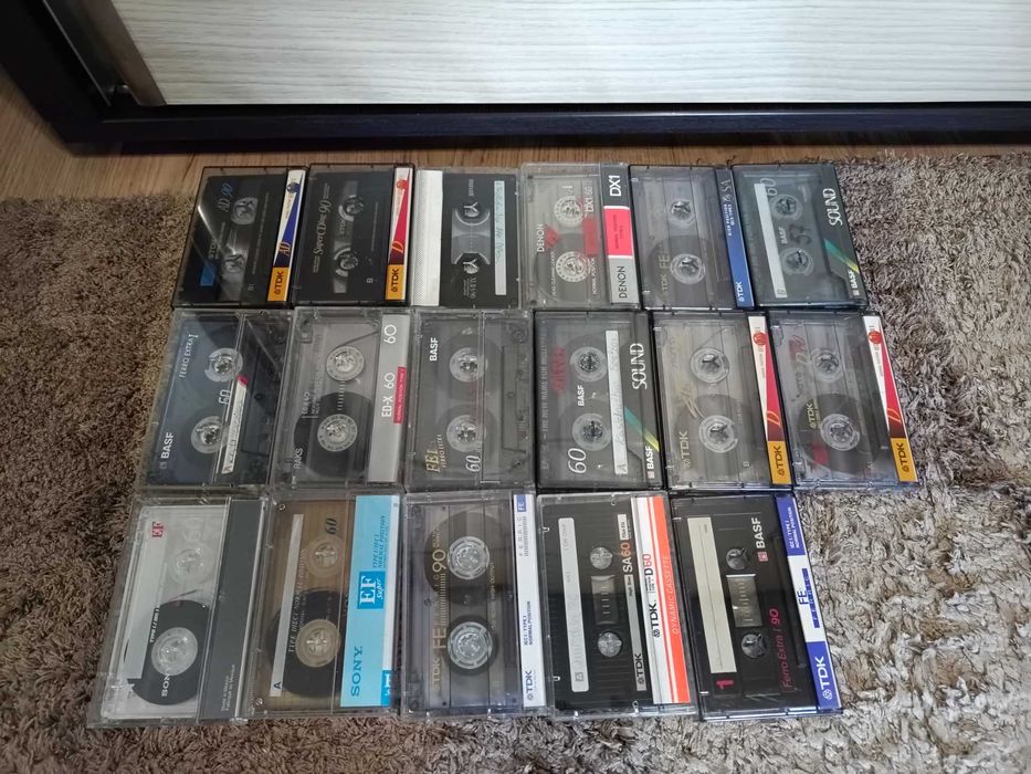 Casete crom 11buc.+casete normale 17 buc