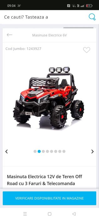 Vand mașinuța electrica