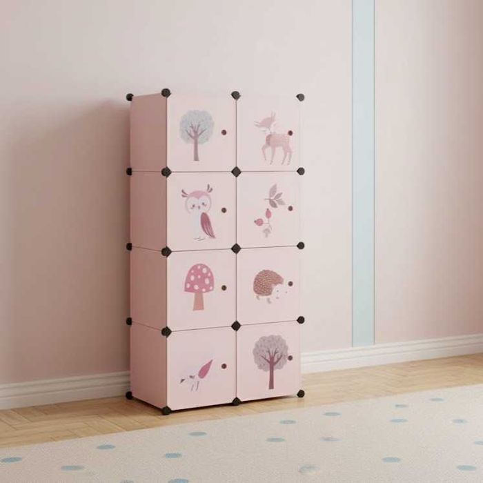 Детска модулна етажерка 144х74х36см детски шкаф, органайзер