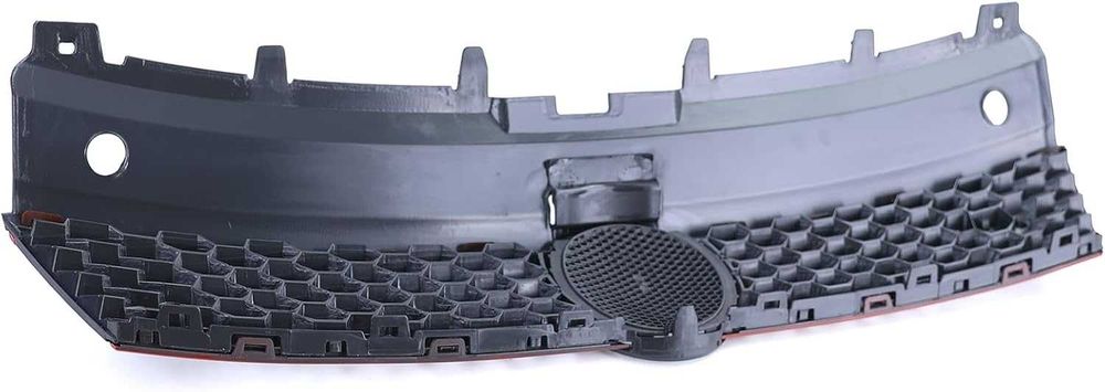 Решетка VW ПОЛО 5 6Р 6Ц ГТИ POLO GTI 6R 6C 5 черна червен кант гланц