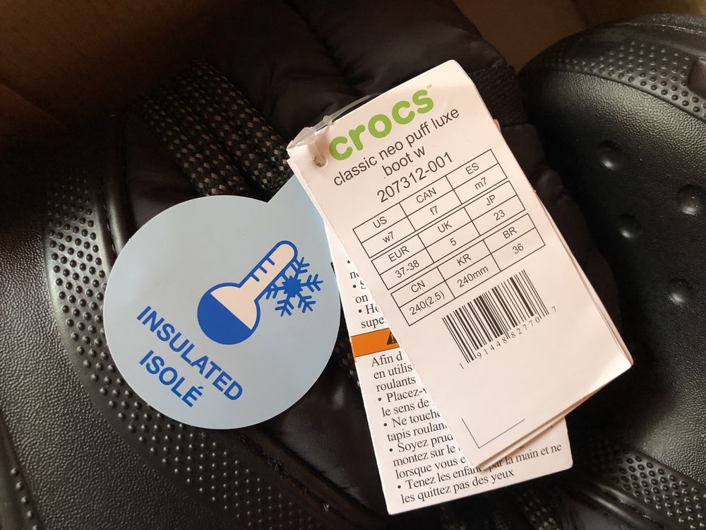Crocs Classic Neo Puff Luxe Boot ОРИГИНАЛНИ дамски ботуши 37-38