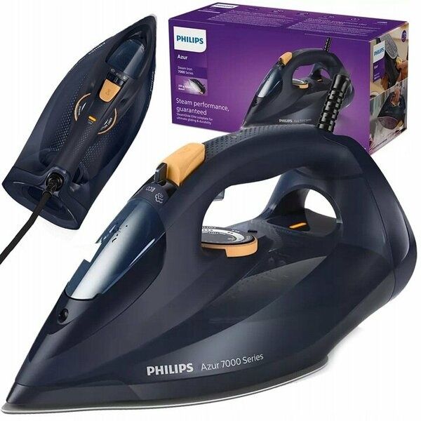 Утюг паровой Philips Azur 7000 Series DST7060/20, темно-синий