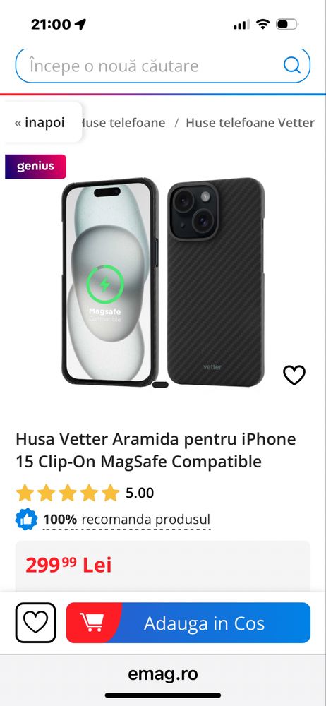 Vand iphone 15 128 GB