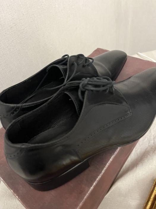 Туфли мужские, производство Италия, чтстая кожа, размер 39