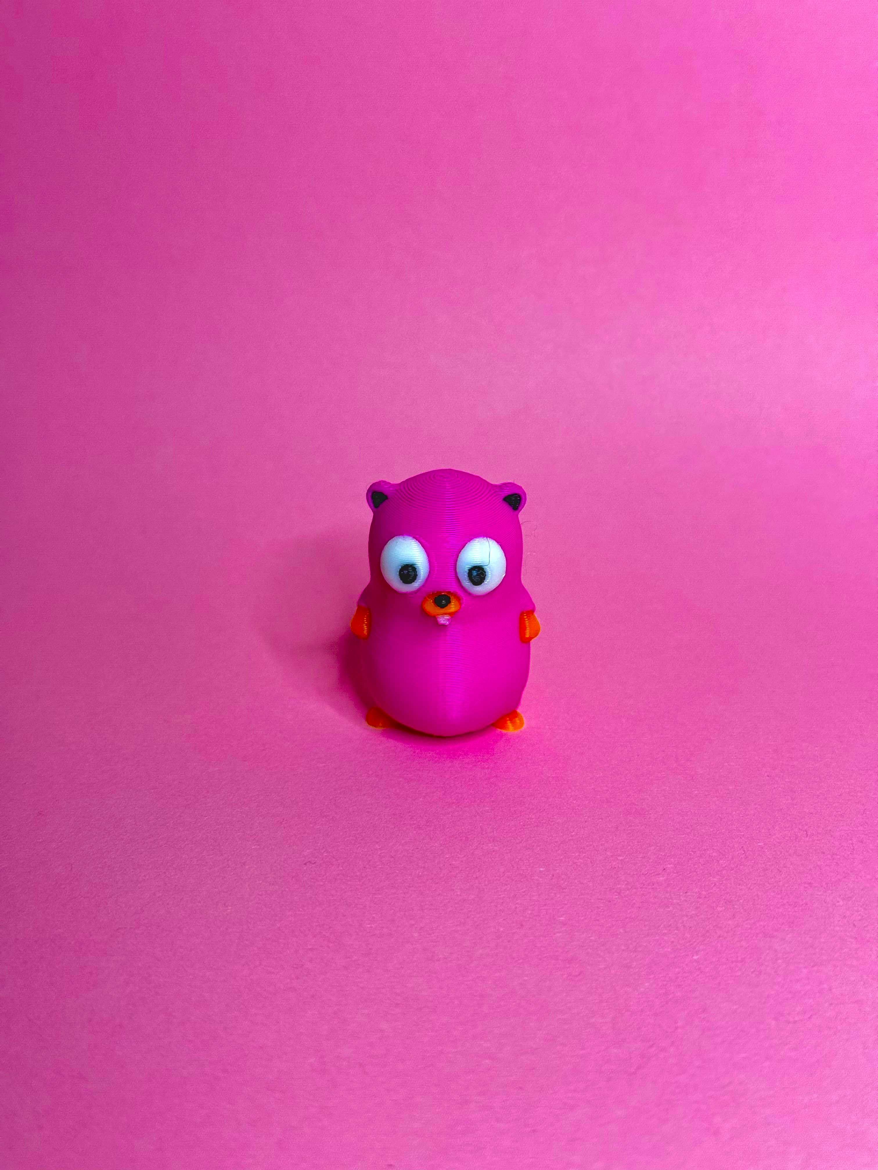 Go Golang Gopher Ключодържател