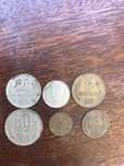Монети 1974г. 1,2,5,10,20,50 стотинки пълен сет.