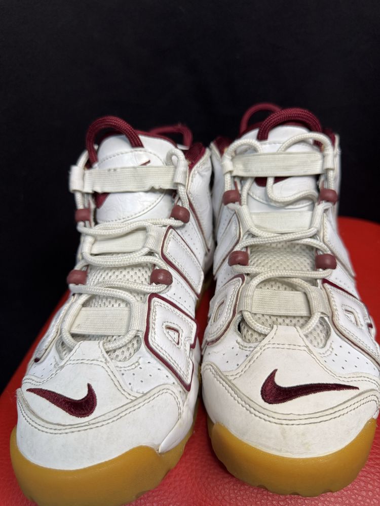 Nike Air More Uptempo White Team Red Gum Originali marime 38