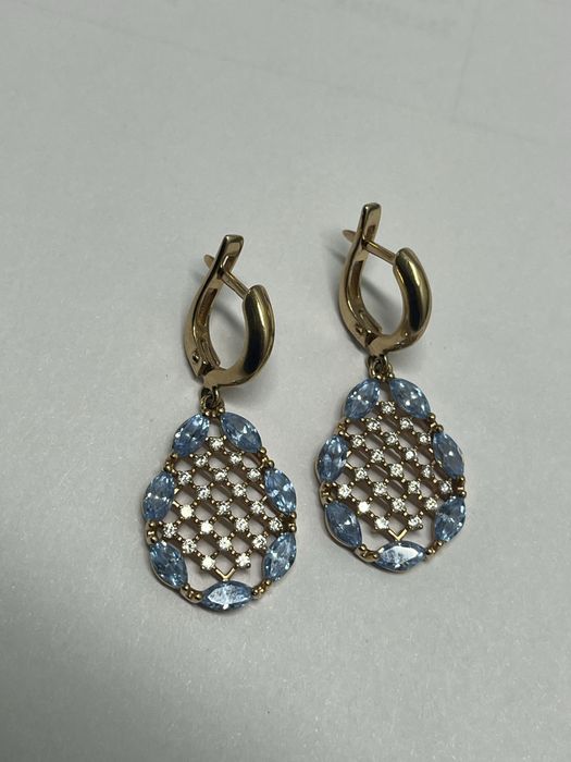 Золотые серьги 8,7гр  585проба