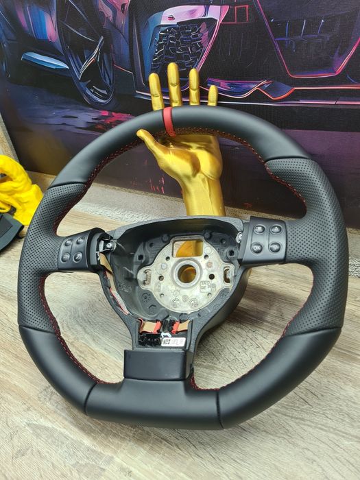 Volan comenzi sau fara PassatB6/Golf5 tesit Rline/GTI tapitat piele