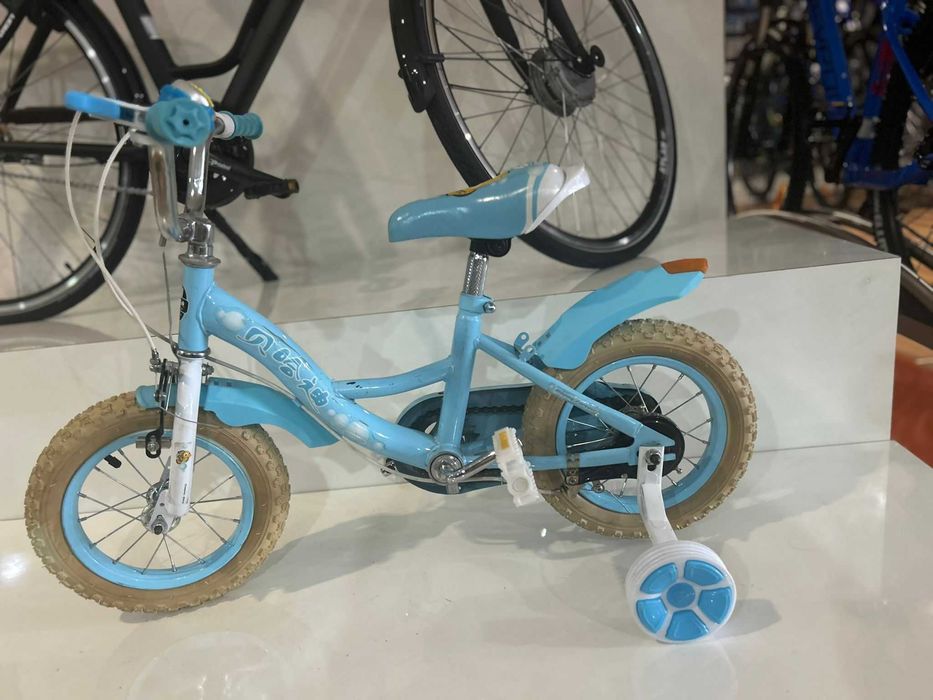 Bicicleta Copii Yellowfish - 12 Inch, Albastru Deschis