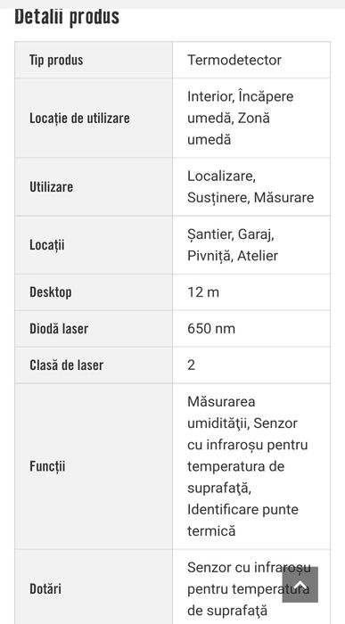 Aparat de masurat puncte de caldura laserliner nou nout