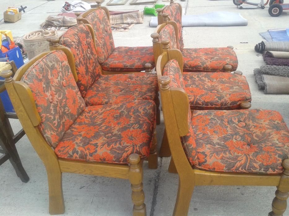 6 Scaune lemn masiv Germania