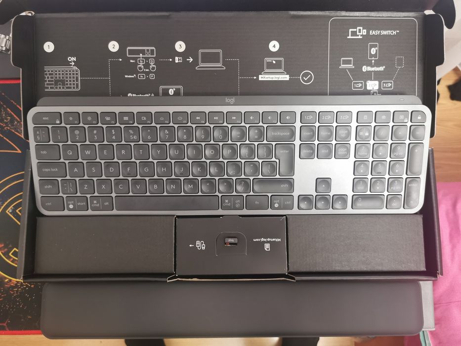 Tastatura Logitech MX Keys S Wireless/Bluetooth Graphite