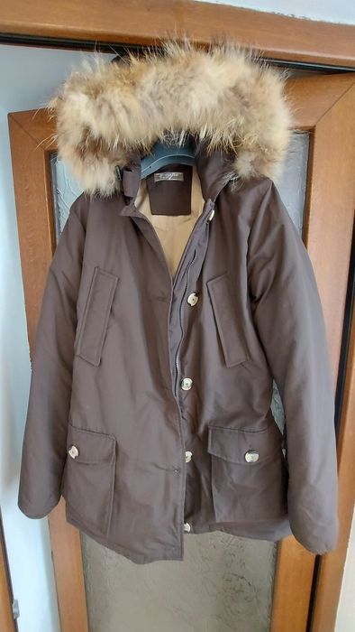 Geacă bărbați X-CAPE originală (cu pene și blana naturală)