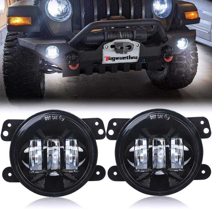 Proiectoare ceata cu led 4'' Jeep Wrangler JK TJ CJ 1997-2017