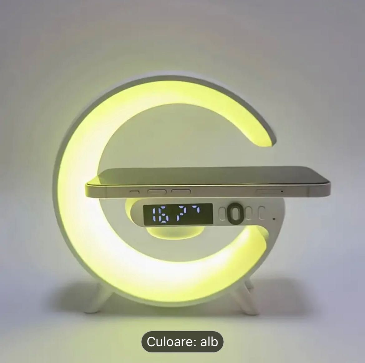 Mic G Light Difuzor Wireless Ceas Ceas Cu Alarmă Încărcător Fără Fir