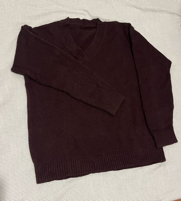 Костюм двойка джемпер + юбка цвет коричневый