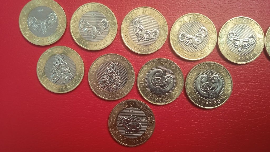 Монеты 100 тенге 2022 год Сакский стиль