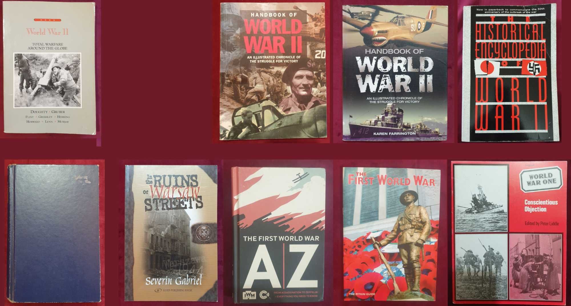 Военна история, анализи, 1ва и 2ра световна война / 9 книги /