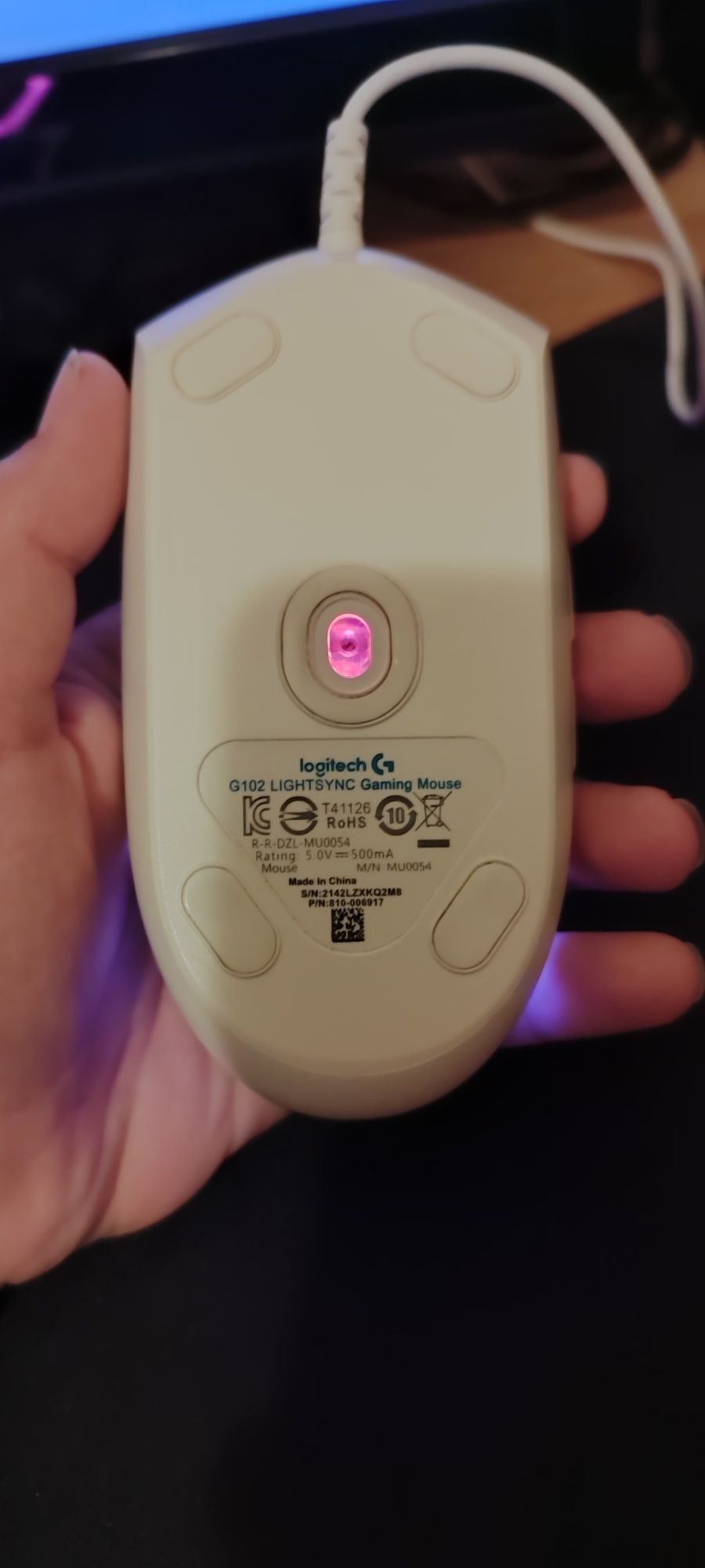 Геймърска мишка Logitech g102