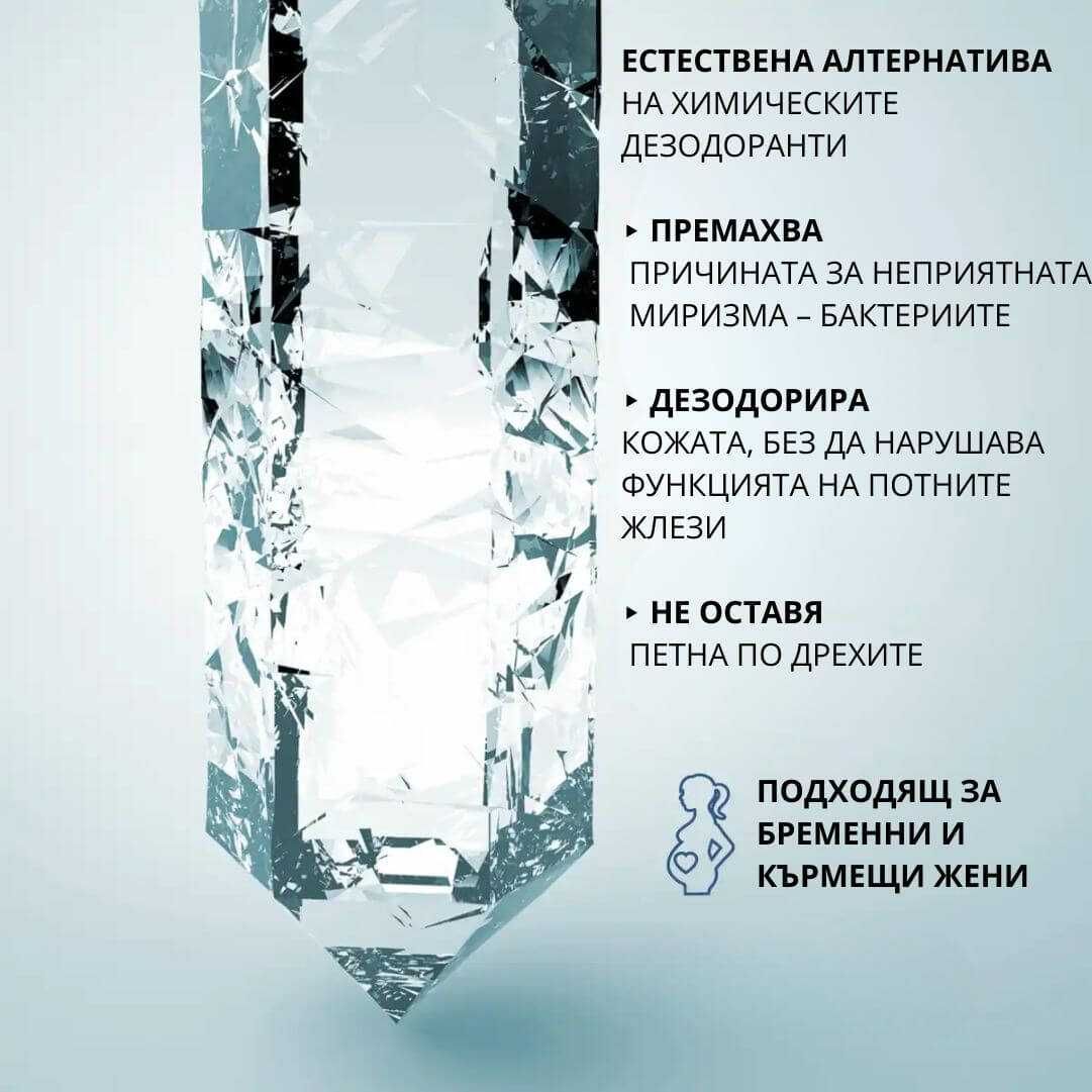 Натурален дезодорант от алунит