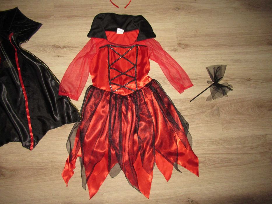 ХЕЛОУИН КОСТЮМ/рокля с аксесоари--128 номер