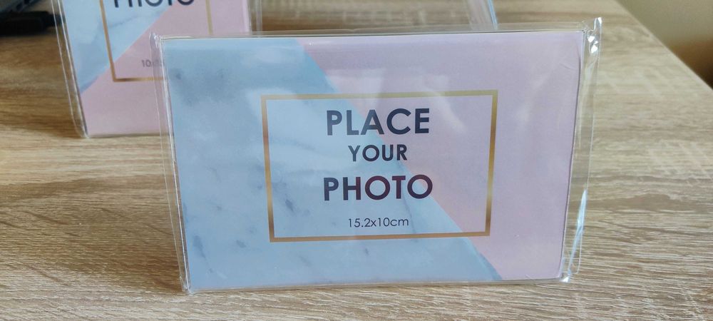 Rama foto plastic transparent plexiglas pt birou