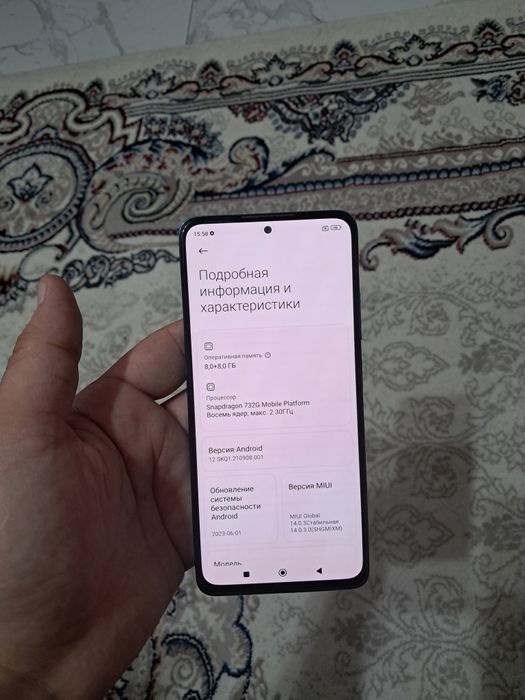 Xiaomi Redmi Note 12 Pro 16/256GB Blue Igravoy Holati Ideal Otlichni