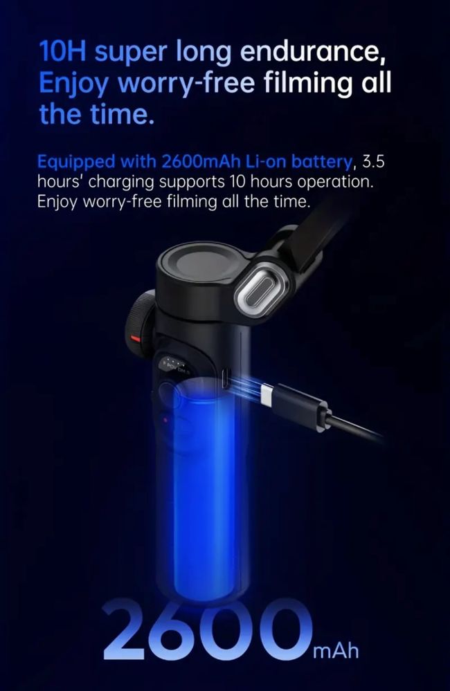 GIMBAL / Stabilizator portabi cu 3 axe pentru telefon