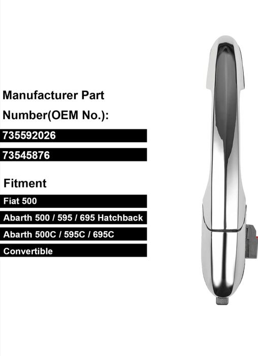 Mâner esterilor stânga/dreapta Fiat 500