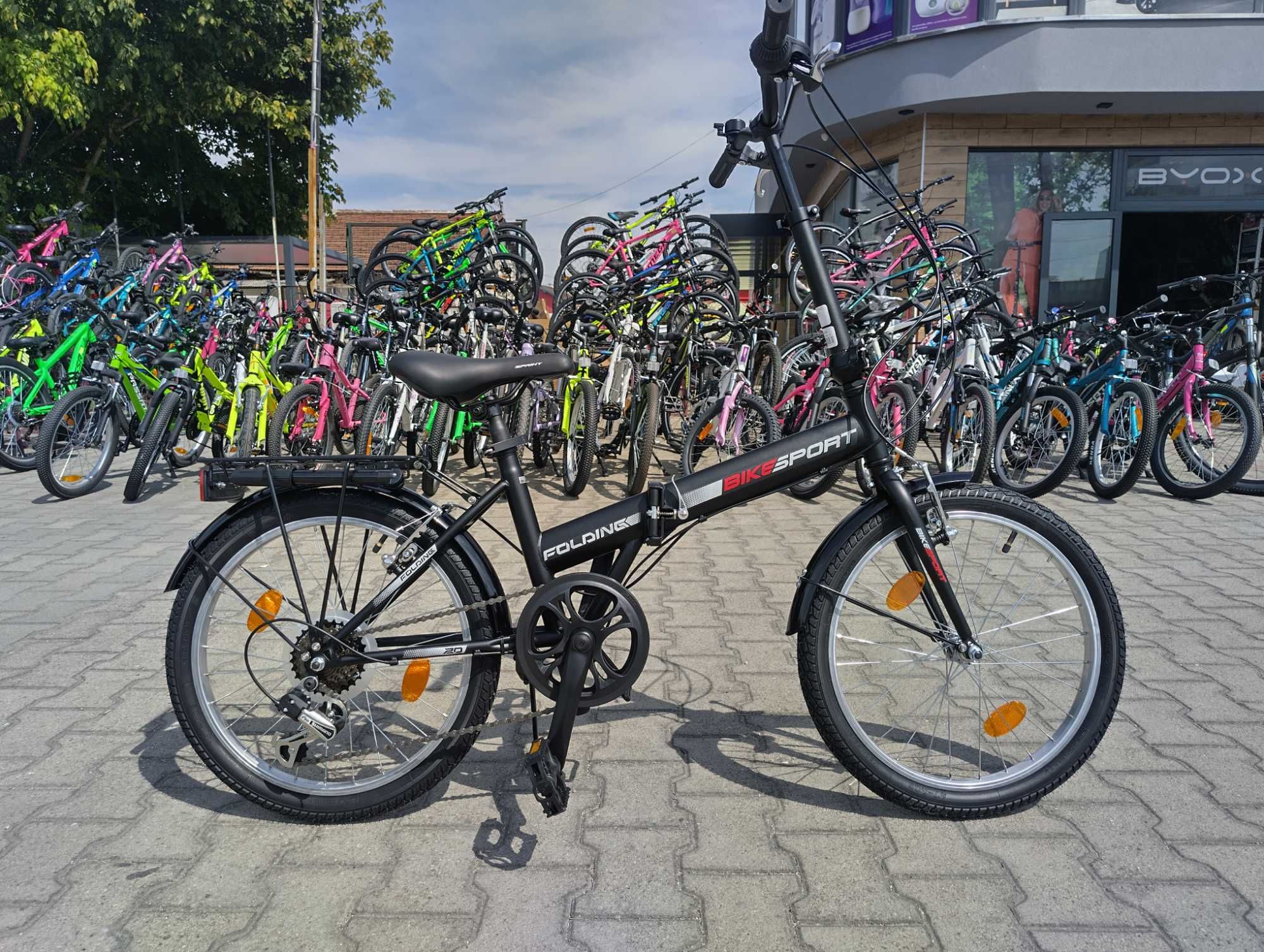 SPRINT Сгъваем велосипед 20" BIKESPORT черен
