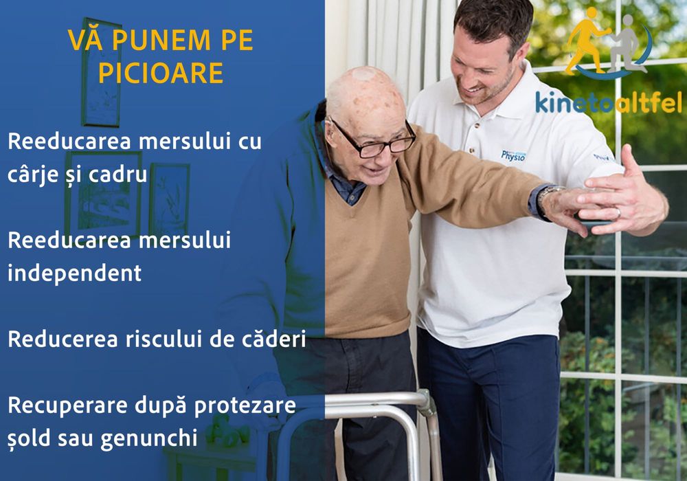 Servicii de KINETOTERAPIE personalizate și profesionale la tine acasă!