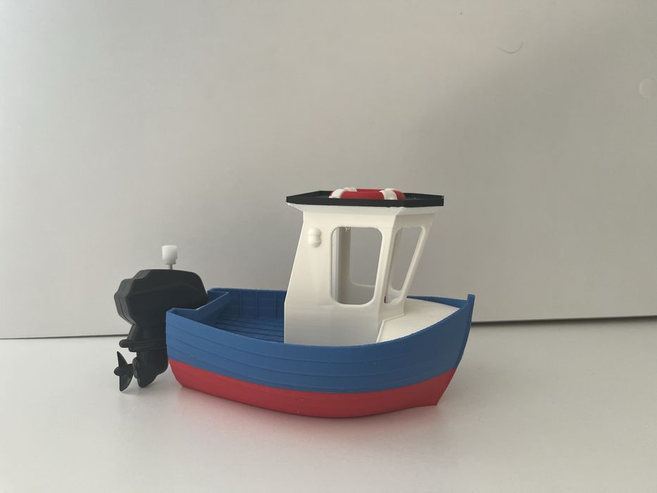 Barca de jucarie printata 3d
