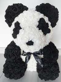 Urs panda din trandafiri 40 cm cadou ideal