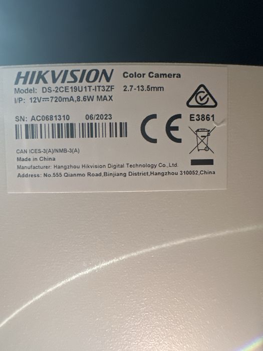 2 camere Hik Vision 4K Motorizate VF,8MP ,IR80 m