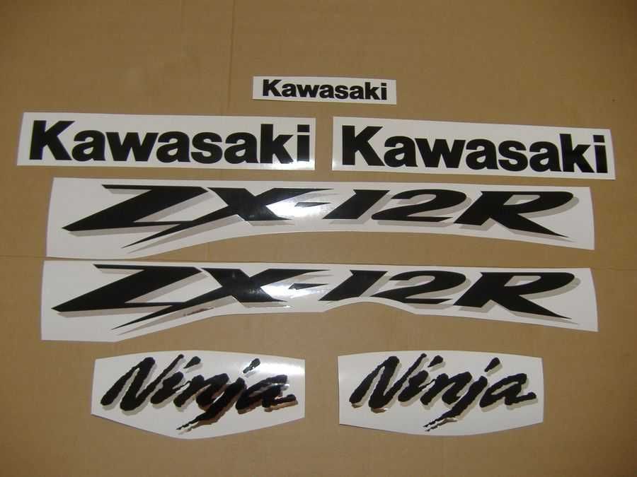 Стикери Kawasaki ZX12R 2000-2006 ninja кавазаки зх12р 2004 лепенки