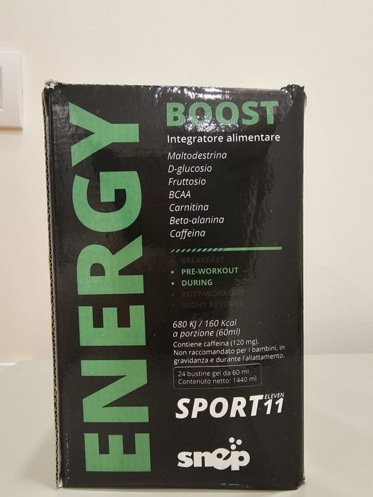 Gel energizant Energy Boost Snep 24 plicuri de 60ml