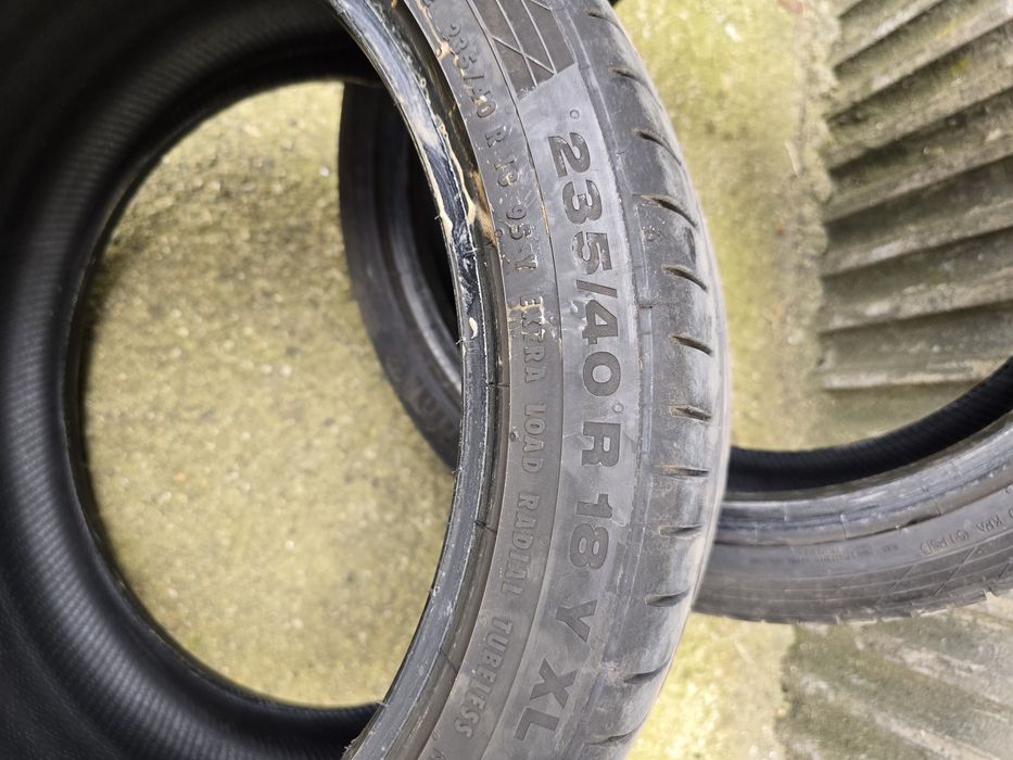Продавам 4 гуми Continental SportContact 5 – 235/40 R18 95Y XL